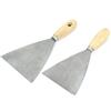 Aexit 2pcs 4' '5' 'Larghezza Lama in metallo Manico in legno Riparazione raschietto Stucco per cartongesso ID: 752379
