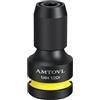 AMTOVL Adattatore per Avvitatore a Impulsi da 1/2 H a 1/4 Dr in Acciaio 42Cr-Mo Adatto a Cacciavite a Preccussione Chiave a Bussola Chiave Cricchetto con Mandrino Esagonale a Serraggio Rapido