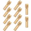 Cloudpower Set di 10 mandrini per mini trapano, 4,2/4,8 mm, in ottone, per utensili rotanti, teste di serraggio in rame da 0,5-3,2 mm per foratura, rettifica e lucidatura (4,2 mm)