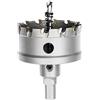 Meccion Seghe a Tazza in Carburo, Taglierina per Fori in Carburo TCT Heavy Duty per Lamiera di Acciaio Inossidabile, Metallo, Lega, Ferro, Legno (65mm)