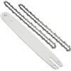 Generico 2 catene for motoseghe e barra guida di ricambio da 14 pollici for 017 MS170 HT70 MSE160 HT75 HT100 HT101 019T MS190 E140 MS171