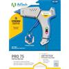 AdTech Pro 75 - Kit pistola per colla a caldo di dimensioni standard, include 3 ugelli e caratteristiche: stick di colla a caldo senza stringhe Artistick, potente riscaldatore da 75 Watt, design