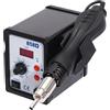 HauTour Stazione ad aria calda digitale, 700 W, professionale, ventola ad aria calda con ventola senza spazzole e 3 ugelli, regolabile da 100 a 450 °C, 8 livelli di vento, per riparazione elettronica