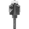 ENT 20338 Fresa per tondo e quarto di barra carburo, codolo (S) 8 mm, diametro (D) 32 mm, (NL) 24 mm, (R) 6 mm, (ØKL) 20/10 mm, con 2 cuscinetti a sfera.