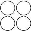M METERXITY 4-Pack Set Di Anelli Per Pistone 52mm x 1.5mm Anello Per Pistone Standard Anelli Per Pistone Seghetto Elettrica Ricambi Per Parti Di Sostituzione Per Motoseghetto [Nero]