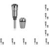 NeaxgeandX Set di 10 punte per fresa in acciaio per fresatura e fresatura portatile, accessori ER16-8 mm