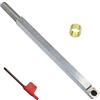 ArhaR Utensile per tornio per legno in carburo Utensile per tornitura del legno con punta in carburo in acciaio inossidabile con taglierina quadrata in carburo da 14 mm e chiavi con punta a stella T20