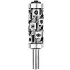 SpeTool Inserto in carburo resistente per fresa a filo cuscinetto superiore e inferiore con rivestimento codolo da 1/2 pollice, diametro di taglio 32 mm per lavorazione del legno