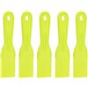 QUARKZMAN 5Pc Spatola Stucco 2 Larghezza Spatola Plastica Flessibile Attrezzo Stuccatura Raschiatura Pittura Parete Giallo