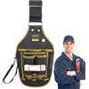 Generico Borsa della cintura degli attrezzi, busta utensile in vita Carpenter Tool | Borse per ferramenta di utilità, pacchetti in vita da trekking, rilascio rapido per la tecnologia HVAC