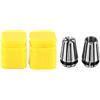 Adfaga Portapinza CNC Set di pinze in acciaio per molle ad alta precisione 2 pezzi 1/4 1/8 per fresatrice CNC Accessori per utensili per incisione del router Grado professionale