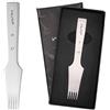 Wuta nuovo cuoio die-steel scalpello French Style pizzicore Iron Sharp cuoio punzonatura tool-2.7/3.0/3.38/3.85 mm (re-3.85 mm set-2 + 8TEETH) Obverse 2.7mm 5 teeth