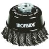 Ironside 243007, Spazzola a tazza, 100 mm, M14 0,5 mm, filo annodato, per smerigliatrice angolare