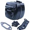 UYTGFO Adatto for Hus 365 371 372XP 385 390XP Tubo di scarico marmitta Motosega Hus Warner