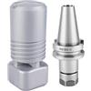 Fafeicy Portafresa, Portafresa per Pezzo Grosso con Pinza Ad Alta velocità in Acciaio Al Carbonio 10000 Giri/min BT30-ER16-70 Set di Utensili per Portafresatura CNC, Coltelli e Pinze