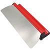 Vdaxvme Spatola professionale per levigatura del muro a secco, design ergonomico, in acciaio inox, 40 cm, strumento di finitura