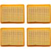 UHESWQ Misura for Stihl Fs120 Fs200 Fs250 Fs300 Fs350 Fs400 Fs450 4134 141 Trimmer Accessori da giardino 4 pezzi Filtro aria