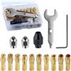 Generic Kit A Pinza Per Utensili Rotanti - Di Serraggio A Pinza, Accessorio Per Utensile Rotante Mandrino A Cambio Rapido | Robusto Kit Pinze Per Di Serraggio In Acciaio Per Fidanzato, Papà, M