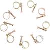 SOLUSTRE 20pezzi Fascette Stringitubo Doppio Filo in Acciaio Inox Clip Regolabili per Tubi Flessibili Clip per Tubi Metallici Fascetta Stringitubo Fascetta in Acciaio Inossidabile