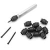 Lylithuif Kit di utensili per rimozione punte trapano rotanti per saldatura a punti Frese HSS 3/8 pollici a doppia faccia di grado professionale per separazione di pannelli in lamiera Set