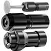 Generic Adattatore per smerigliatrice, 2 pezzi, connettore per punte da trapano, adattatore per mandrino da 6 mm e 3 mm, strumento di accoppiamento in metallo, 5,3 x 2,0 cm, lavorazione di precisione