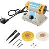 ZAICOLER 350W Lucidatore Elettrico Smerigliatrice Motore del Tornio Strumento Dentale per Gioielli con Mandrini Conici per la Macinazione Lucidatura Attrezzature Abrasive per Legno