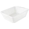 IPEA Cesta Forata in Plastica Rettangolare Multiuso - Made in Italy - 33 x 33 x 16 cm - Cesto per Bucato, Casa, Bagno, Biancheria - Bacinella con Fori - Contenitore Traforato - Vaschetta Bianca