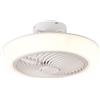 Melchioni Family | Ventilatore da soffitto con luce LED, 6 velocità, rotazione inversa, timer, 3 colori luce, telecomando incluso - 100W, 220-240V
