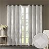 Sun Smart SUNSMART Bentley - Tende oscuranti totali, in tessuto jacquard lavorato a maglia, con occhielli per soggiorno, isolamento termico, per camera da letto e appartamenti, 50 x 108, colore: avorio