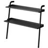 YAMAZAKI 5046 FRAME Kids Leaning Shoe Rack, black, Steel/ABS Resin/Silicone, 50 x 22 x 48 cm