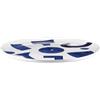 Alessi Itsumo - Yunoki ware NF08/1 - Piatto Piano di Design, Uso Quotidiano, Estetica Minimale, in Porcellana Bianca con Decoro Samiro Yunoki, Diametro 27 cm