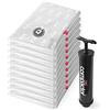 Compactor Set di 10 Sacchetti di Compressione ASPISPACE con Pompa Manuale, 80x100 cm, Trasparenti RAN10405