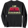 Funny Jokes And Cute Pun Designs Grafica invecchiata con Scritta Proud Mother Creator of Life Felpa