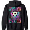 Play Like A Girl Soccer Drip Confidence So di Giocare Come Una Ragazza Cerca di Tenere Il Passo Gocciolamento del Gelato Felpa con Cappuccio