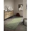 Villeroy & Boch Alexis, tappeto di lana naturale, tessuto a mano e naturale, per soggiorno, camera da letto, sala da pranzo, corridoio, cucina, verde, 80 x 250 cm
