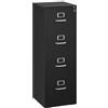 YITAHOME 4 cassetti schedari, armadietto verticale chiudibile a chiave, per lettera/legale/formato A4, cassetti anti-ribaltamento, con slot per schede per stecca per casa e ufficio, nero, 45,8 x 45 x