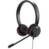 Jabra Evolve 30 II, cuffie stereo con cavo certificate Unified Communications con unità di controllo chiamate, microfono a cancellazione del rumore, indicatori LED, eccellente qualità del suono -