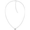 Calvin Klein Collezione TWISTED BEZEL SOLITAIRE da Donna Collana decorati con Cristalli - Disponibile in Argento o Oro