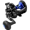 Okuma Fishing Okuma Solterra SLX High Speed Open Top Frame Leva Drag Saltwater Traina Mulinello SLX-10CSb, 380yds-9,1 kg, nero