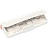 BiraBira Bira Craft Punzonatrice regolabile a 6 fori, bianco sporco, capacità 8 fogli, mini-tascabile, formato A3, A4, A5, A6, agenda, personale, deskfax, prestazioni garantite
