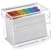 OSCO AIBOX-S Scatola piccola per indici in acrilico, Trasparente, Small