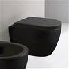 Scarabeo Moon WC sospeso con Clean Flush, versione corta, 5524CL49BK+5526B49, Moon nero opaco [WC > WC Sospesi]