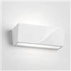 Generico UNIVERSO PORTALAMPADA APPLIQUE DA PARETE IN GESSO VERNICIABILE RETTANGOLARE CON DOPPIA EMISSIONE LUMINOSA UP/DOWN LAMPADA CONTEMPORANEA CON ATTACCO G9
