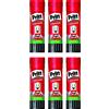 Pritt Colla stick, da 11 g, trasparente, lavabile, rimovibile, priva di solventi, in set da 6 (etichetta in lingua italiana non garantita)