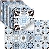oxiang 24 Pezzi Adesivi Per Piastrelle Vinile Autoadesivi Adesivi Murali Impermeabili Per Cucina Bagno Piastrelle Parete Camino Armadio Decorazione Adesivi,Hz-29,20x20 Cm