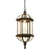 SIYANE Grande lampadario da esterno per portico montaggio a soffitto bronzo vintage impermeabile lampada a sospensione esterna porta d'ingresso fattoria lanterna nera a sospensione per gazebo giardino