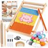 BSTDAYEVER Telaio per Tessitura in Legno Telaio per Bambini 28x38cm