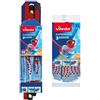 Vileda Lavapavimenti compatto a 3 azioni, con ricarica extra, rosso/blu, 12 x 11 x 48 cm