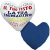 VENEZIANO Gruppo Veneziano - cuscino personalizzato a forma di cuore - cuscino personalizzato con imbottitura - personalizza con foto, testi o loghi - 100% made in italy