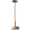 AWEITG Lampada a sospensione robusta e durevole in travertino Wabi-Sabi Lampada a sospensione con paralume in pietra naturale con lampada a sospensione a tronchi Mini illuminazione a sospensione for s